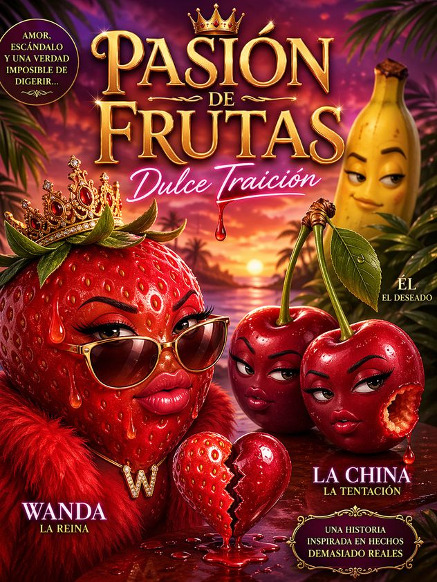 Imagen creada por La Voz con ChatGPT para probar la rapidez con la que se crean las historias de las frutinovelas. Para crear videos, se deben usar otras IA, principalmente pagas