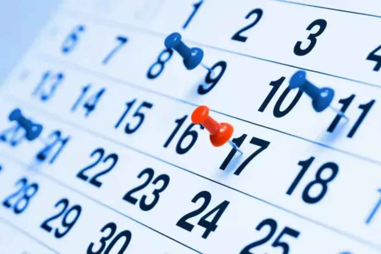 Calendario de días feriados y no laborables con fines turísticos en Argentina. 