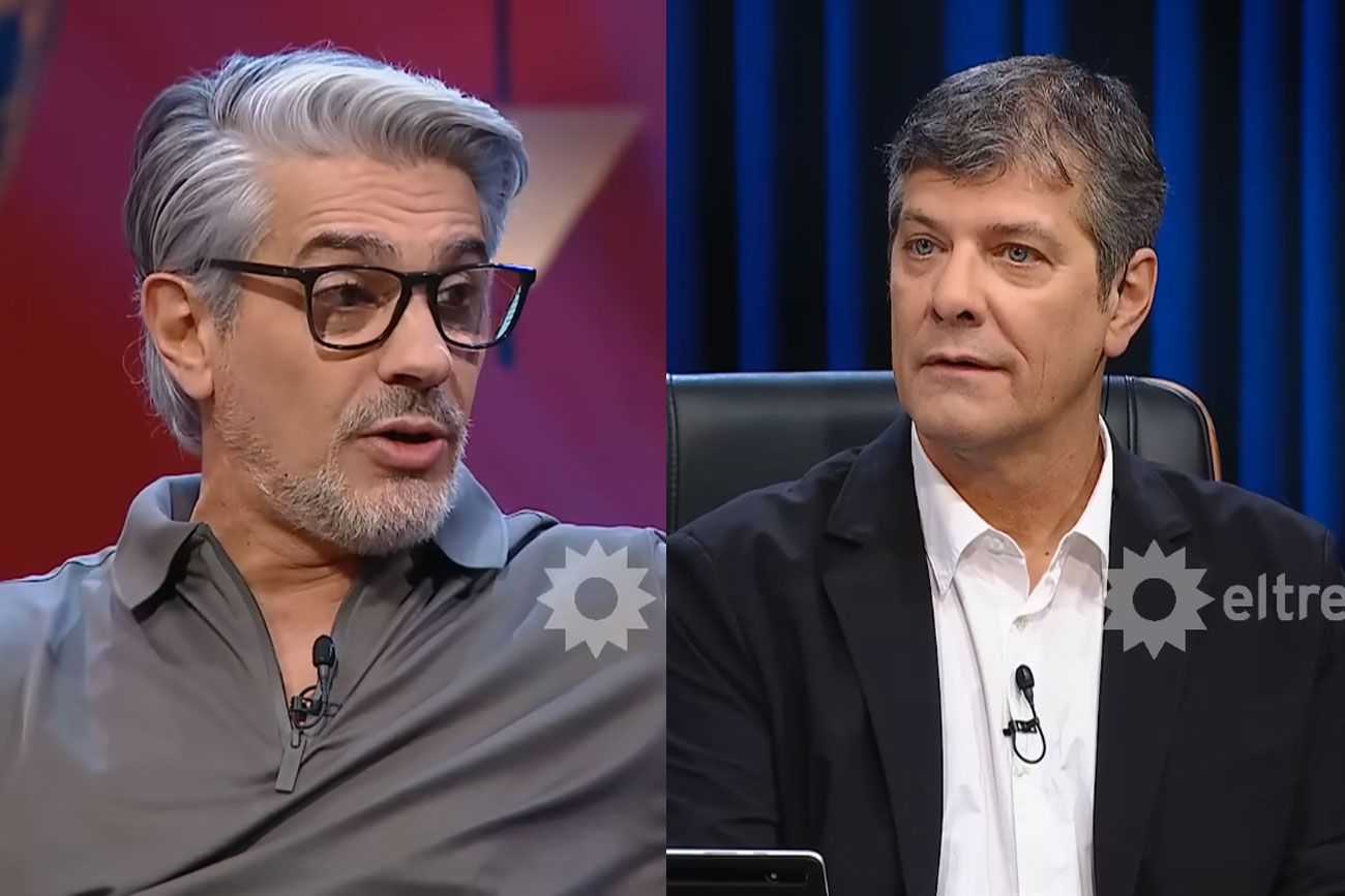 Pablo Echarri y Mario Pergolini. Foto: captura pantalla.
