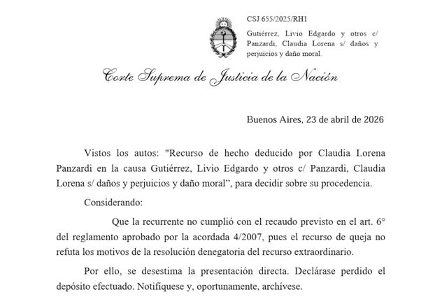 La resolución del máximo tribunal penal
