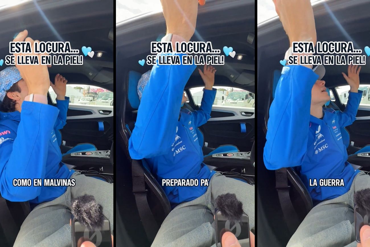 Polémica por una edición de un video donde Colapinto muestra una canción que habla de Malvinas.