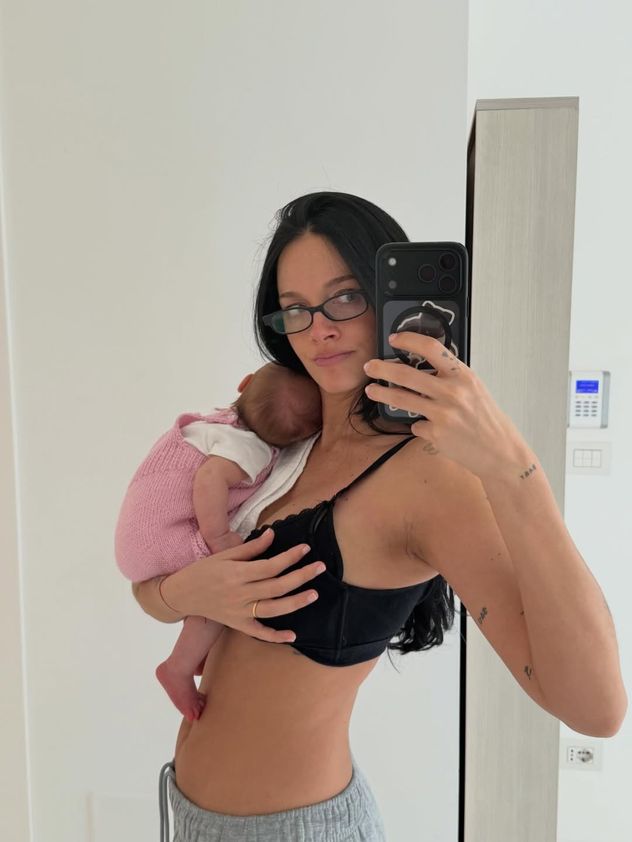 Oriana Sabatini y su decisión de no mostrar la cara de su bebé.
