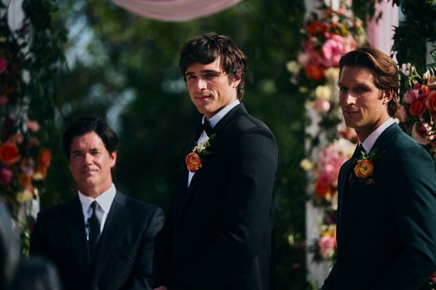 El casamiento de Cassie (Sydney Sweeney) y Nate (Jacob Elordi), momento clave en la tercera temporada de "Euphoria". (HBO Max)