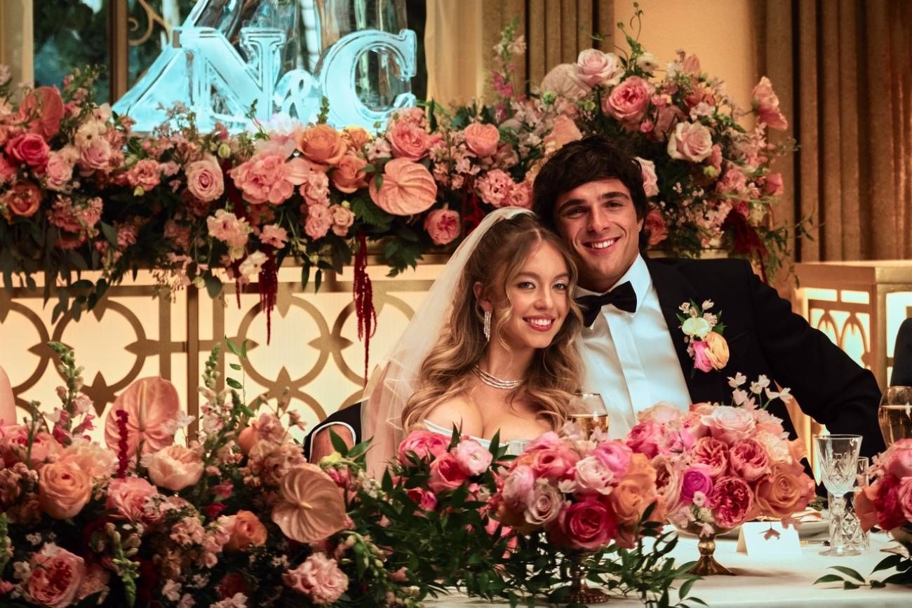El casamiento de Cassie (Sydney Sweeney) y Nate (Jacob Elordi), momento clave en la tercera temporada de "Euphoria". (HBO Max)