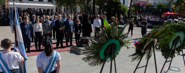 Acto en la Plaza San Martín.