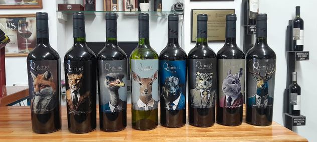 La Bodega La Quietud hizo una serie de etiquetas dedicadas a la fauna local.