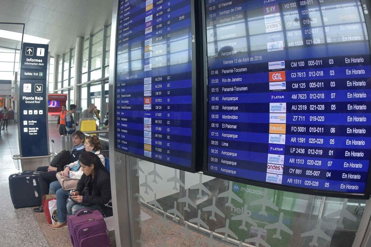 Movimiento en el aeropuerto de la ciudad de Córdoba. 