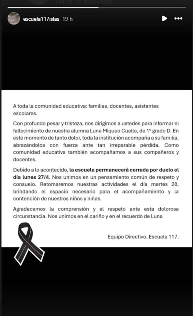 Tragedia en Rosario: murió una nena de seis años tras golpearse la cabeza contra un banco en el recreo