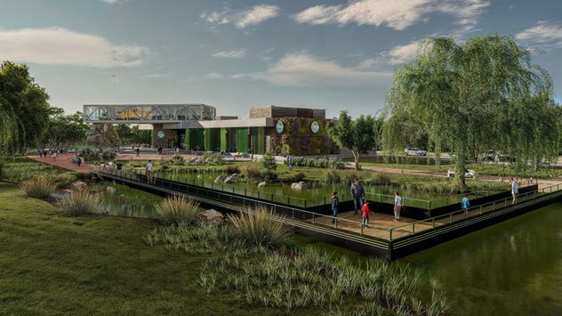 Ecocentro en Río Tercero. Así se vería la sede si se concreta el proyecto de la Fundación Río Ctalamochita.