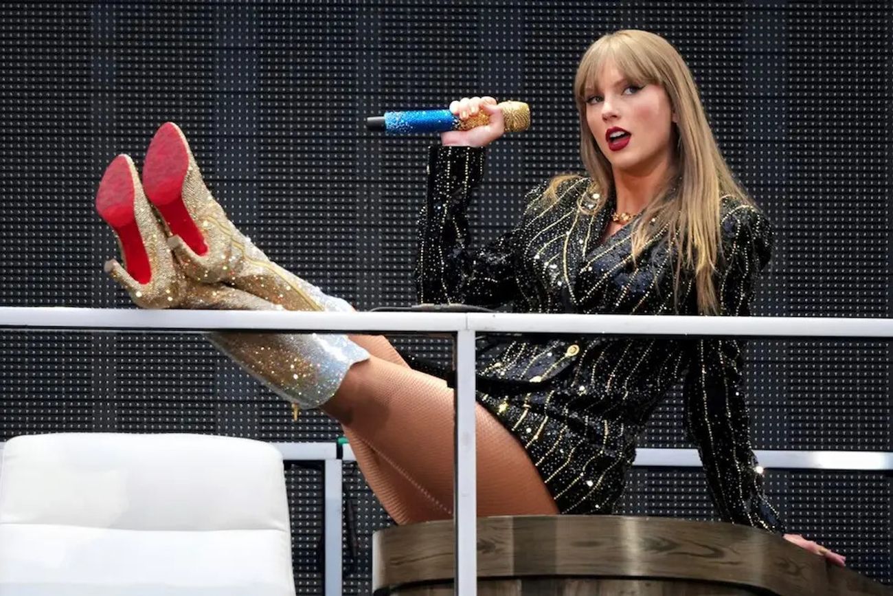 Taylor Swift, durante uno de los shows del The Eras Tour en el estadio de Wembley, de Londres. La foto se tomó el viernes 21 de junio de 2024.