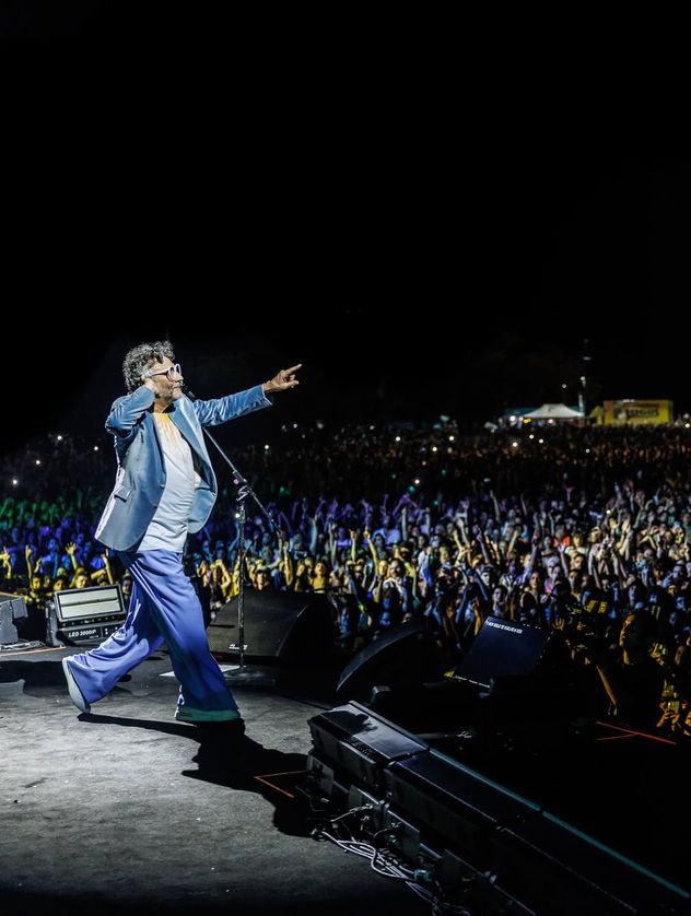 Fito Páez vuelve a Córdoba en Octubre. La foto es de su último show en Rosario