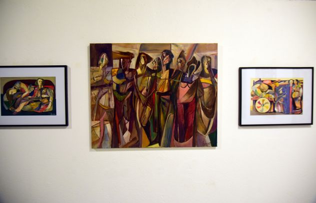 Álvaro Izurieta artista plástico expone sus obras en el MACU Museo arte contemporáneo de Unquillo con diversas pinturas y dibujos que dan cuenta de su trayectoria. 