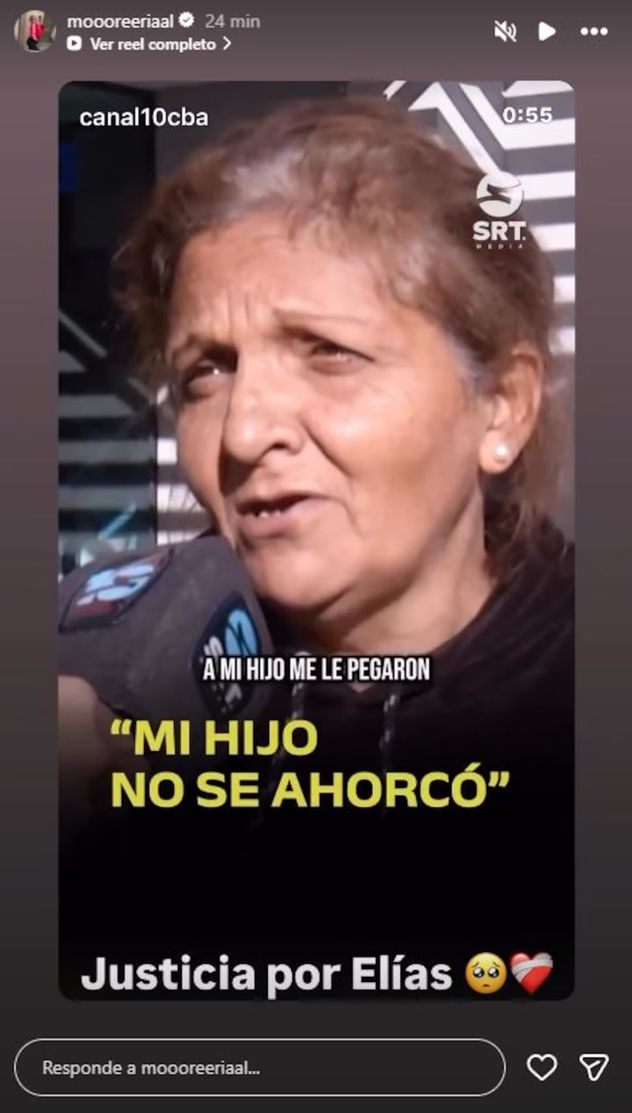 More rial pidió justicia por el joven cordobés que fue hallado ahorcado en una celda