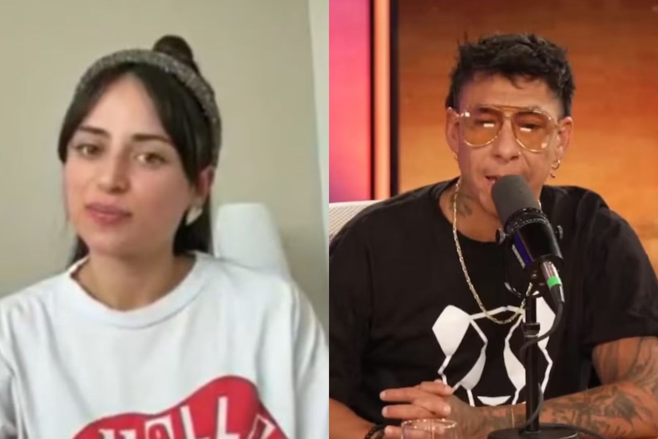 Brian Sarmiento y su expareja, enfrentandos.