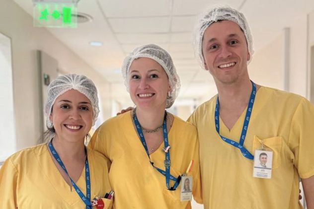 La doctora Bertello, la doctora Rubio y el doctor Andrada, piezas clave en este hito de salud.