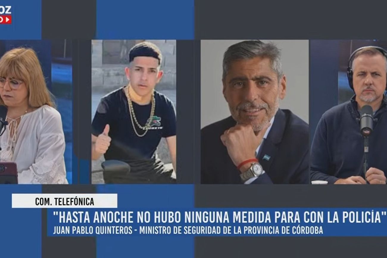Juan Pablo Quinteros, en diálogo con La Voz En Vivo tras la muerte de un joven en una comisaría. 