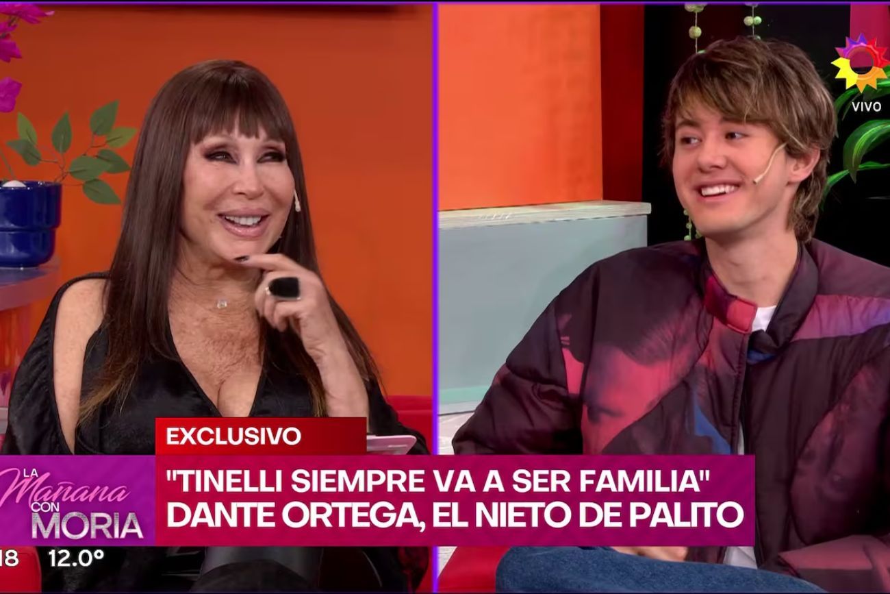 Moria Casán entrevistó a Dante Ortega en "La mañana con Moria".