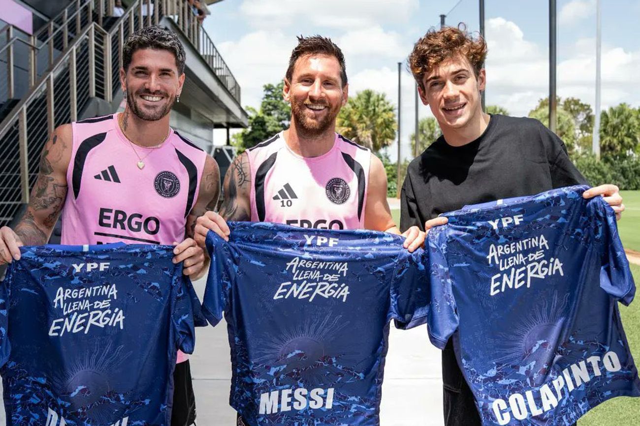 Encuentro de Messi con Franco Colapinto.
