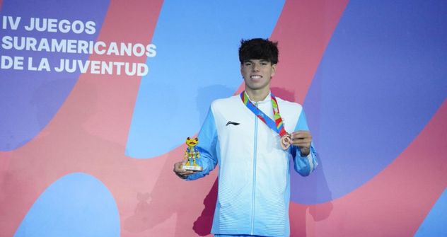 Thiago Pizzini Paz, de natación, en Panamá 2026.