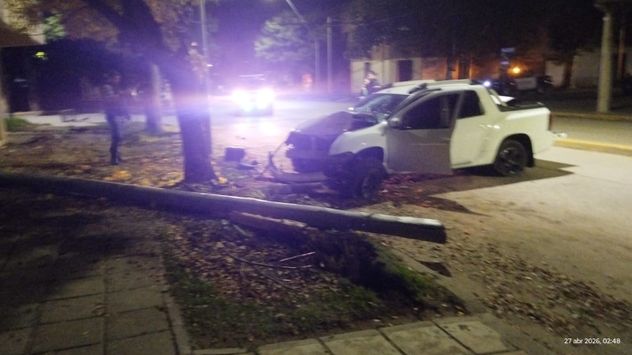 Uno de dos dos vehículos que participaron de la grave infracción.