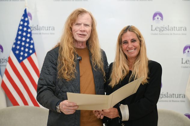 Dave Mustaine, líder de Megadeth, fue declarado Huésped de Honor por la Legislatura porteña.