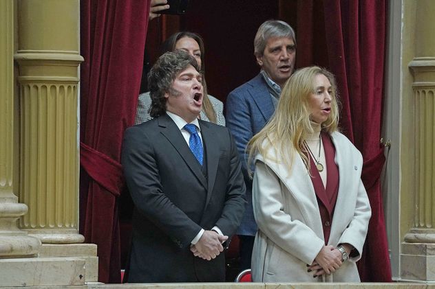 El jefe de gabinete Manuel Adorni realiza su informe de gestión frente a los diputados en el Congreso la Nación.