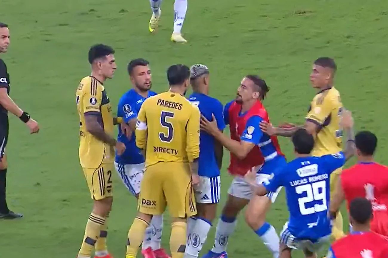 FInal caliente entre Cruzeiro y Boca.