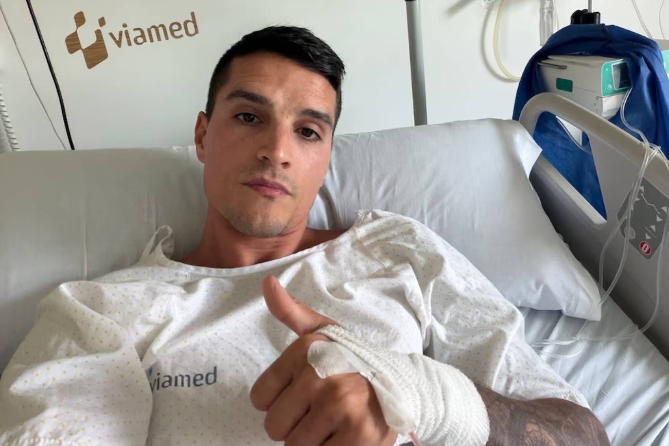 Erik Lamela fue operado y se colocó una prótesis en la cadera.