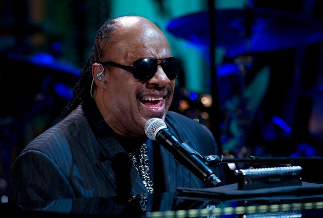 Stevie Wonder tocando en la Casa Blanca en 2012.
