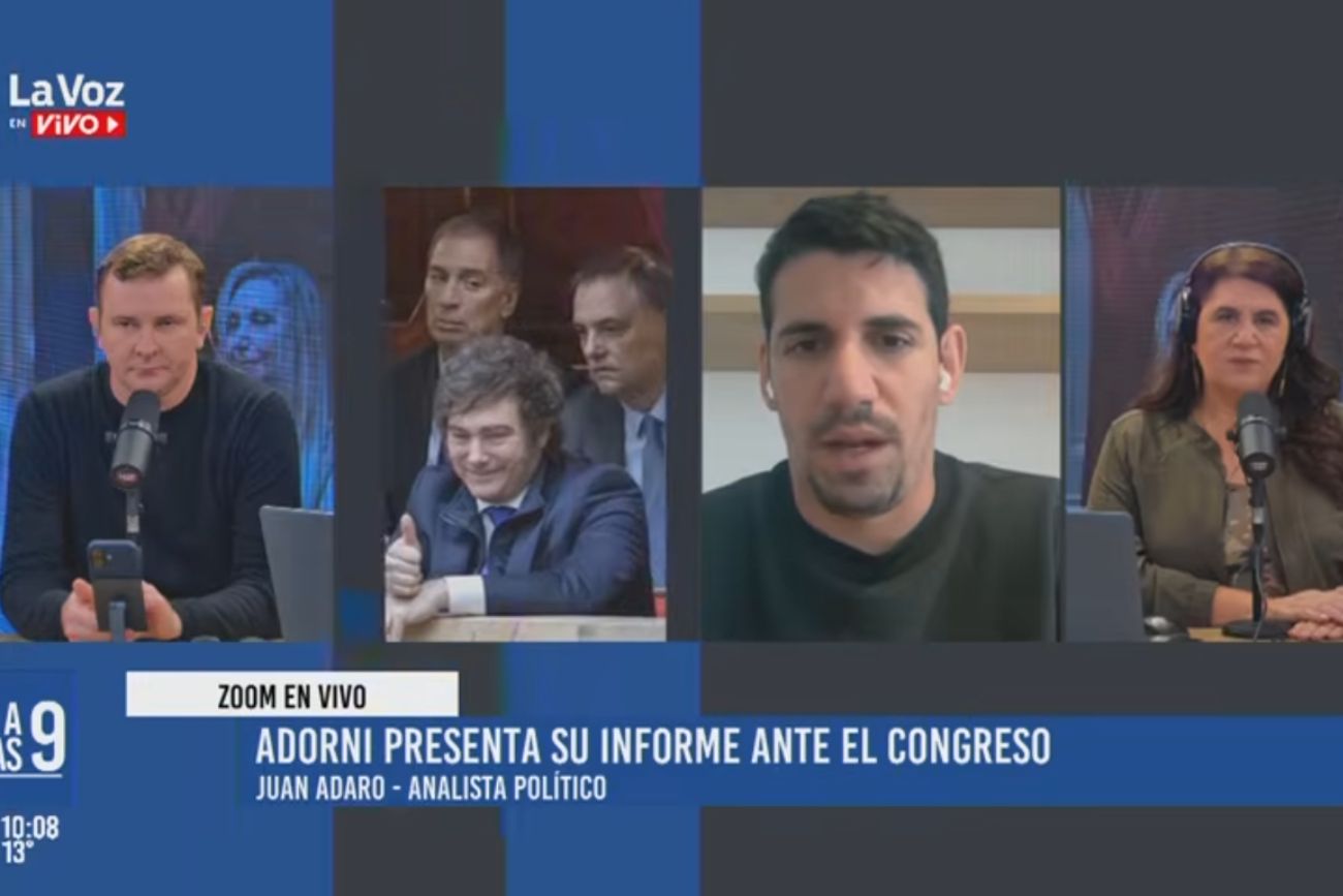 Juan Adaro: El Gobierno busca blindar y bancar a Adorni