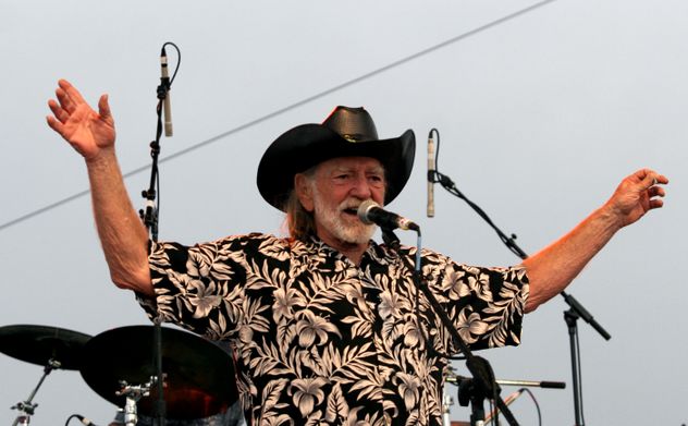 Willie Nelson en un concierto en Texas, en 2006. 