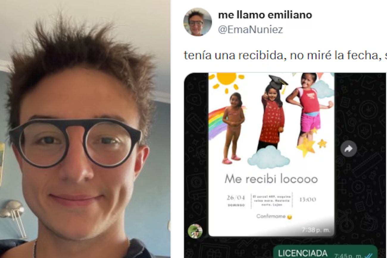 Se confundió de fecha, cayó solo al festejo de recibida su amiga y la foto del momento es viral