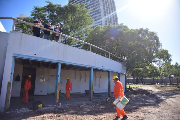 Avance de las obras de puesta en valor del parque General José María Paz. 