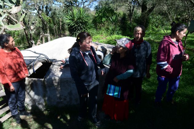 Otra de las cisternas construidas por la cooperativa. 
