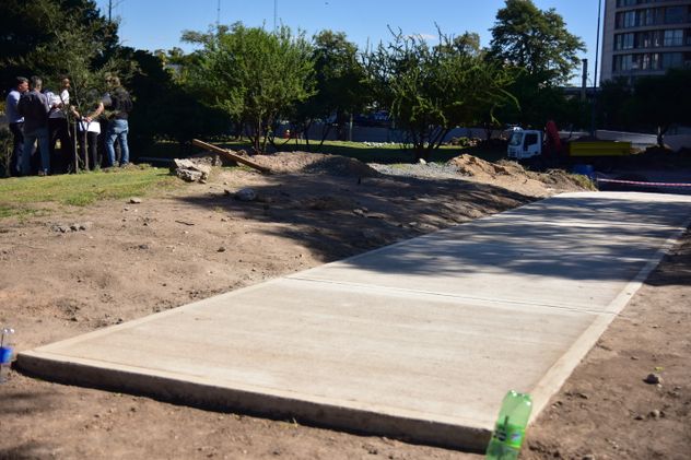 Avance de las obras de puesta en valor del parque General José María Paz. 