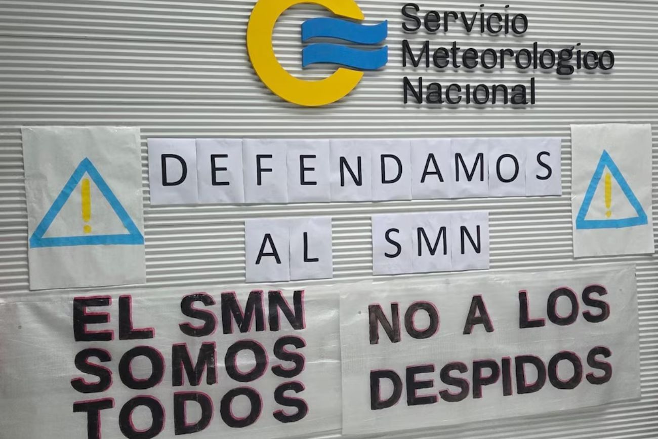 Vuelos normales: el Servicio Meteorológico cambió el paro por una jornada de protesta