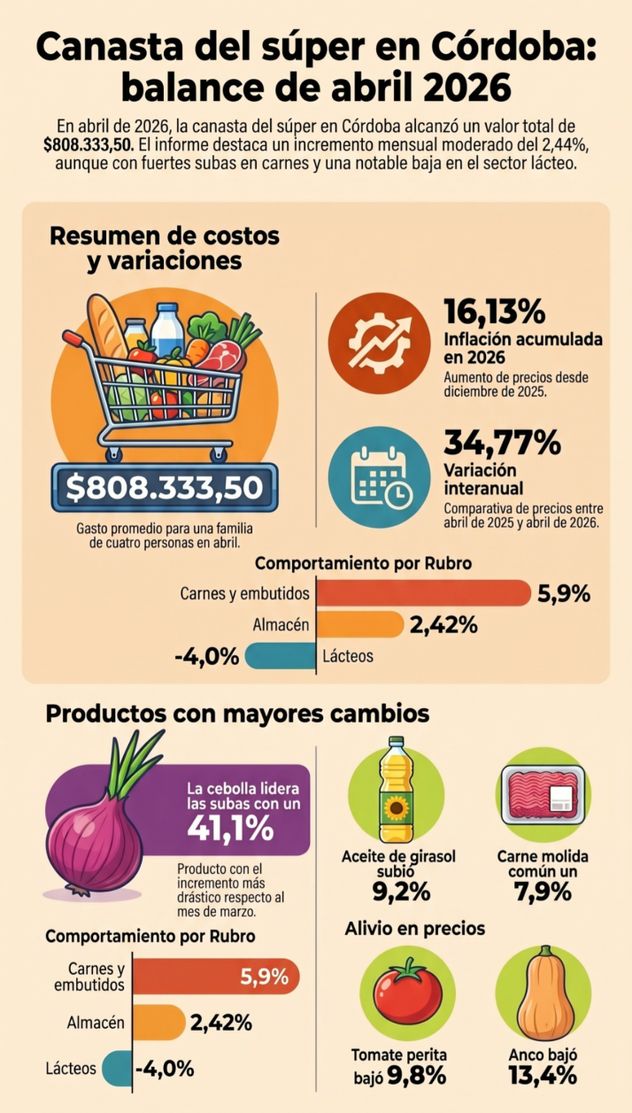 La canasta del súper en síntesis.