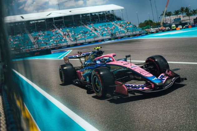 Franco Colapinto en el GP de Miami.