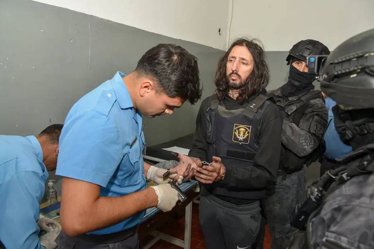 Pablo Laurta, al momento de ser trasladado a Entre Ríos. 