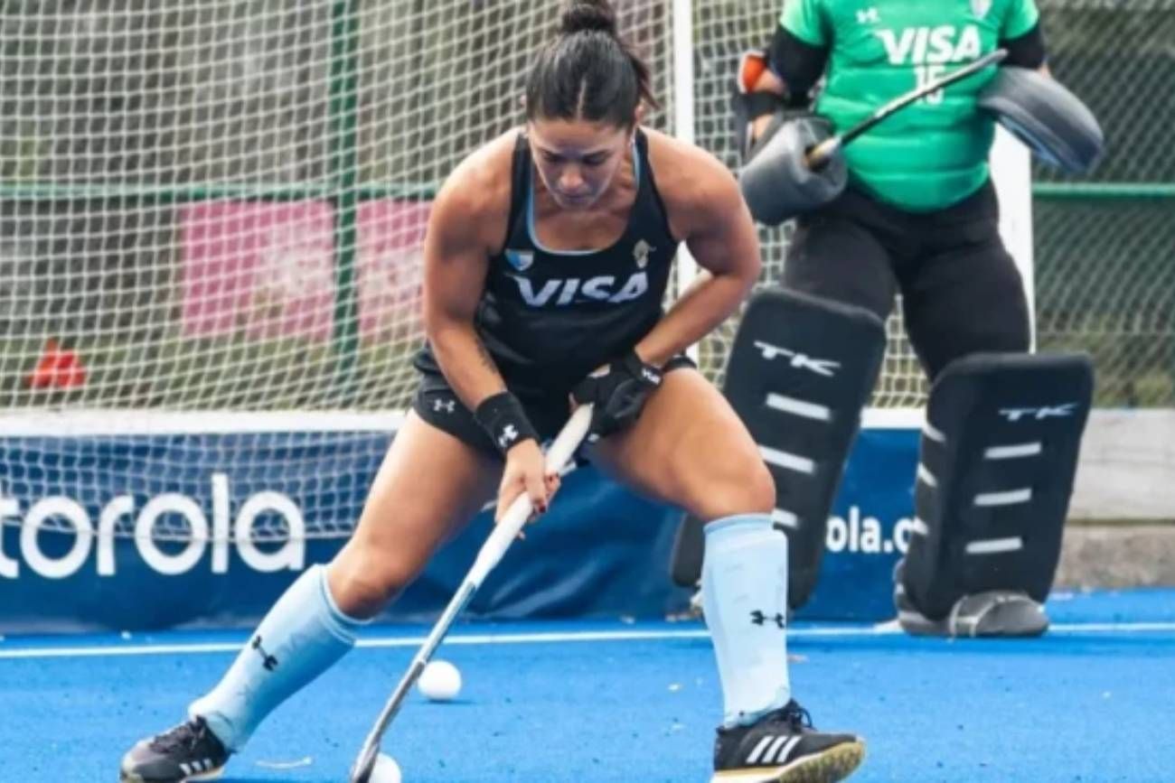Majo Granatto, una de las anotadoras en los goles ante China B.
