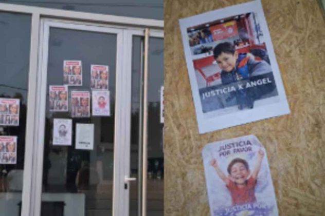 A casi un mes de la muerte de Ángel, su familia empapeló las calles de Comodoro Rivadavia.