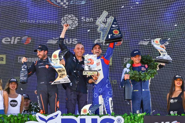 Facundo Chapur logró una sólida victoria en el Circuito Internacional San Juan Villicum en su Honda Civic. (@Apat_TN)
