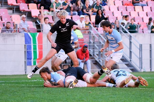 Fernández marcó el último try Argentino. 