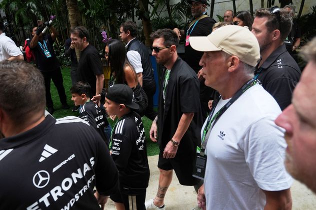 Así fue la llegada de Messi al GP de Miami este domingo 3 de mayo de 2026.