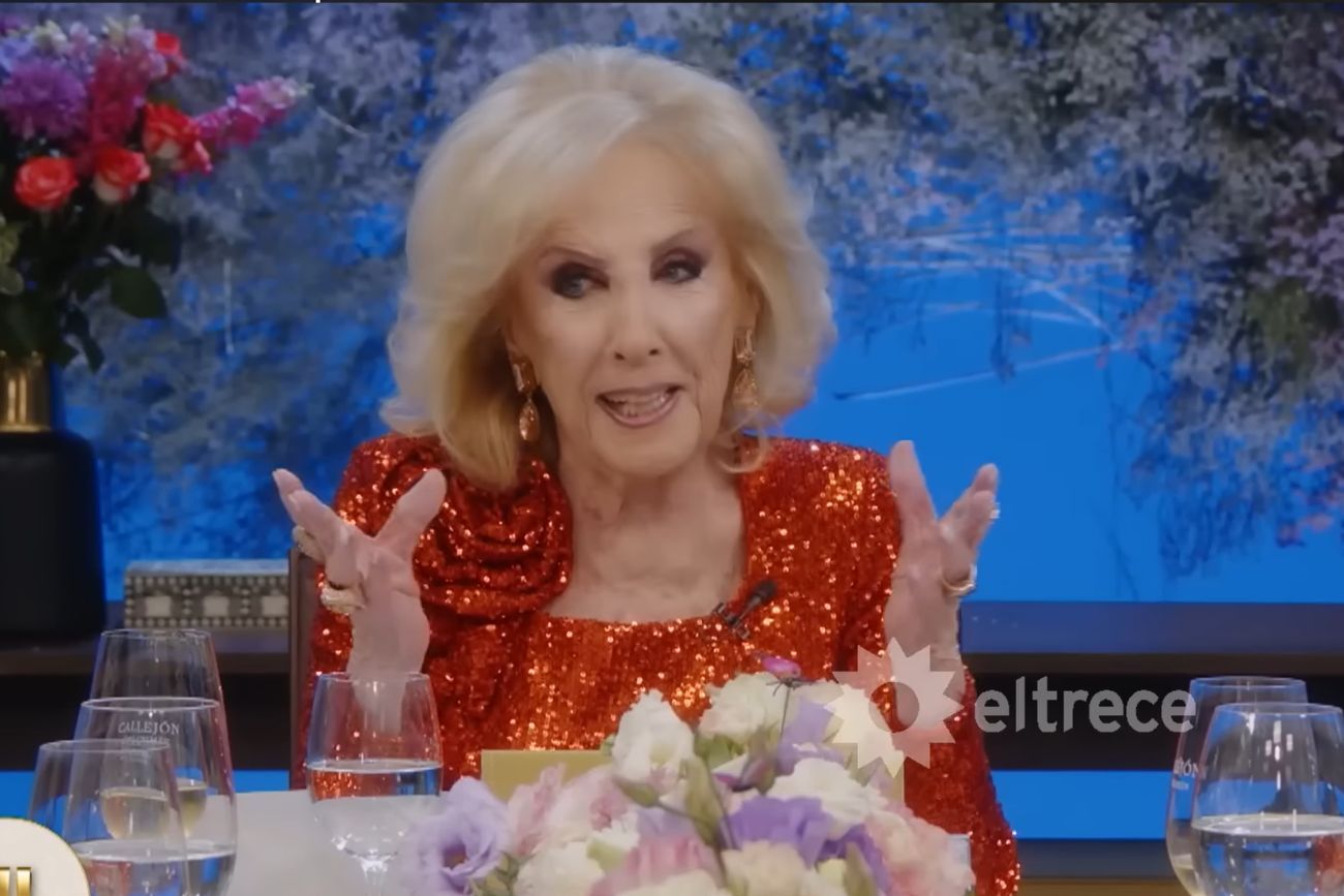 Mirtha Legrand se ausenta en la televisión luego de sufrir una fuerte bronquitis que la obligó a quedarse en su casa