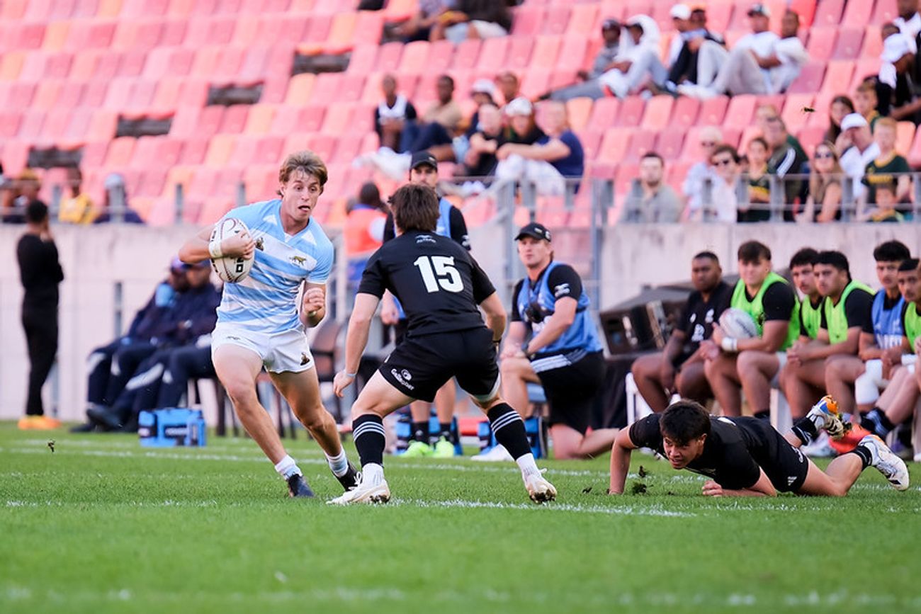 El cordobés Luciano Avaca marcó un try clave para la victoria argentina.