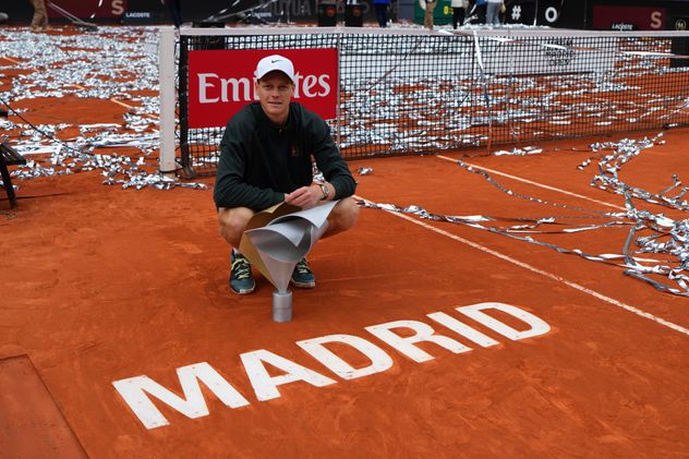 Jannik Sinner se consagró campeón del Masters 1000 de Madrid por primera vez. (AP)