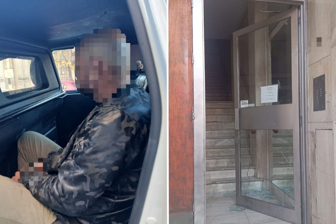 Córdoba: detuvieron a un hombre tras romper la puerta de un edificio e ingresar al interior