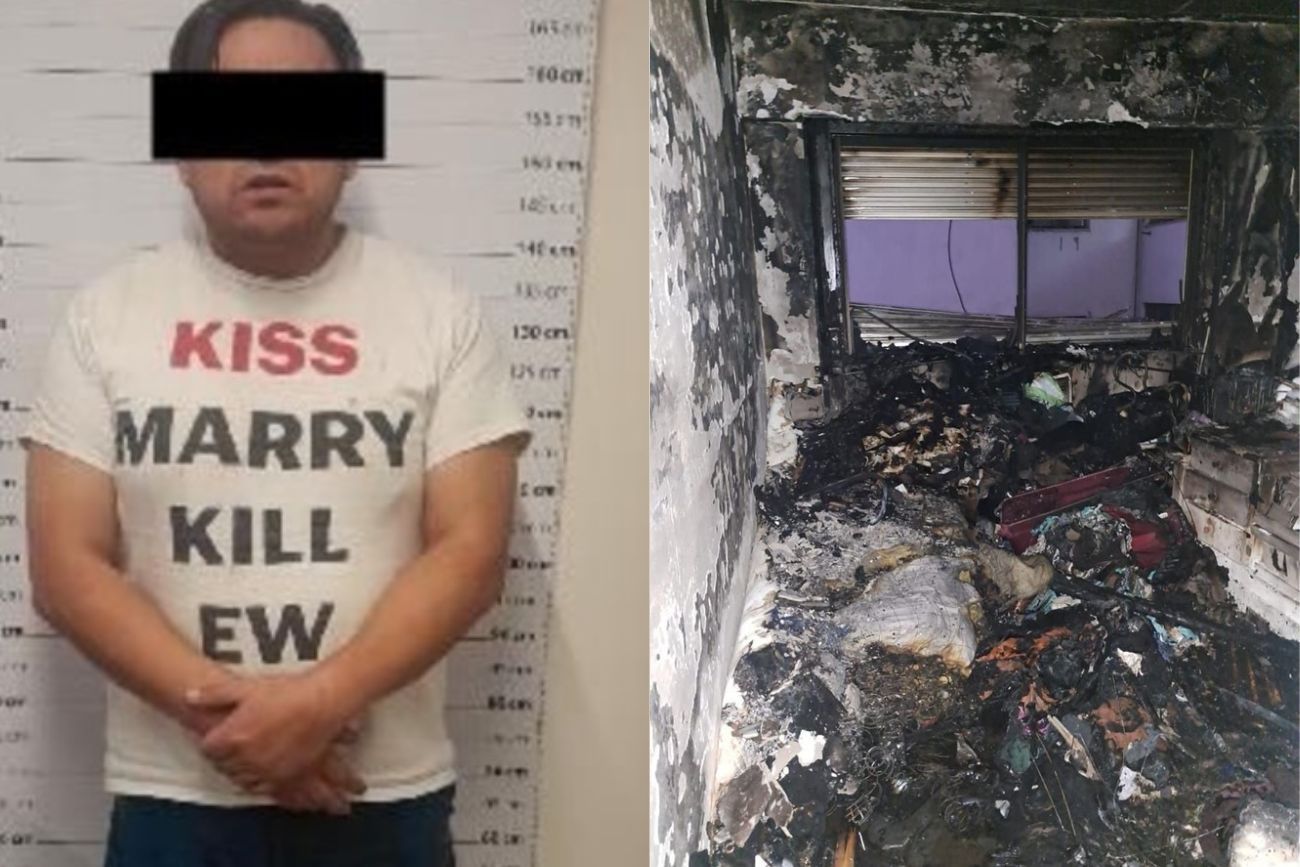 Incendió un departamento con su pareja y su beba adentro