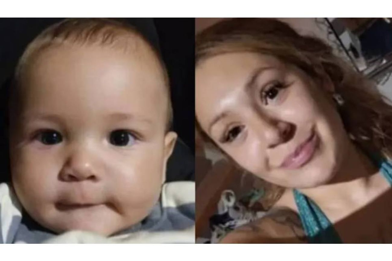  Camila Belén Montesino, de 27 años, y su hijo, Carlos Amir Jeremy Araya, un bebé de 4 meses.
